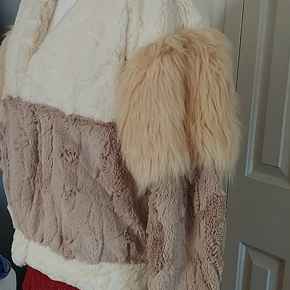 🧥Fun faux fur vintage Jacket, M - Picture 5 of 12